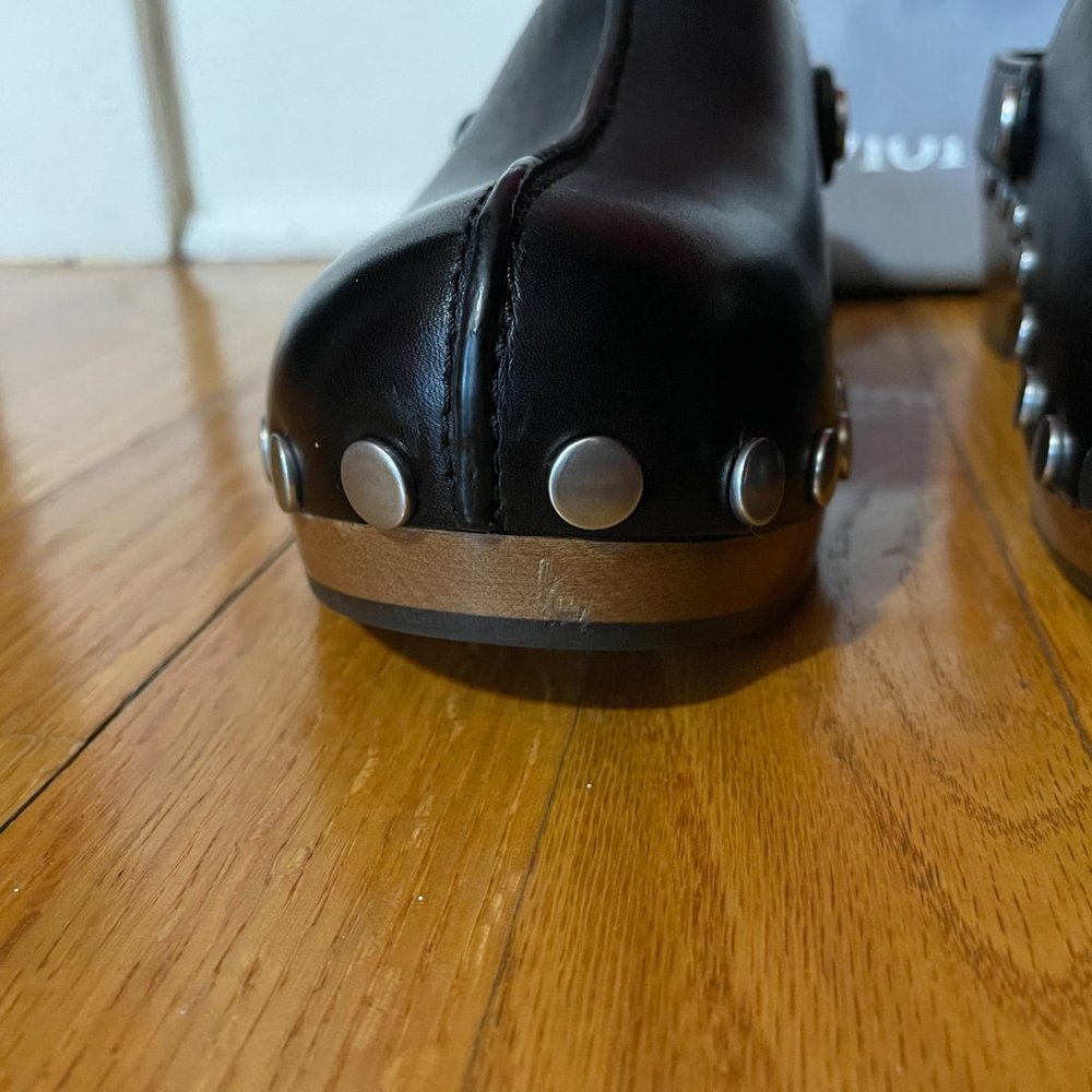 CHRISTIAN DIOR Diorquake Black Leather Clogs - Picture 8 of 15